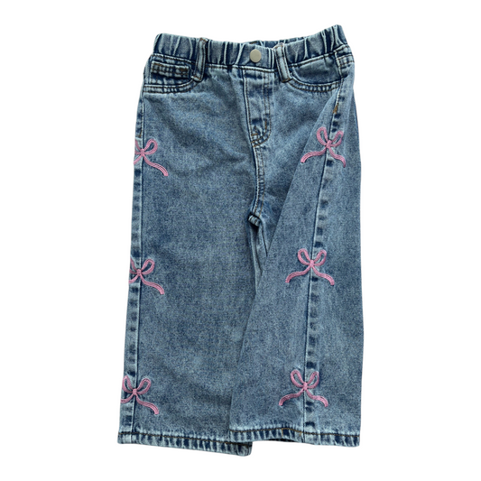 CALÇAS DE GANGA DE MENINA "LAÇO"